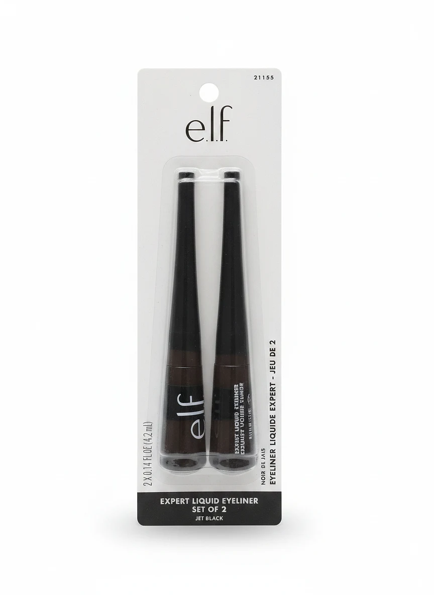 Expert Liquid Eyeliner Set of 2 Jet Black