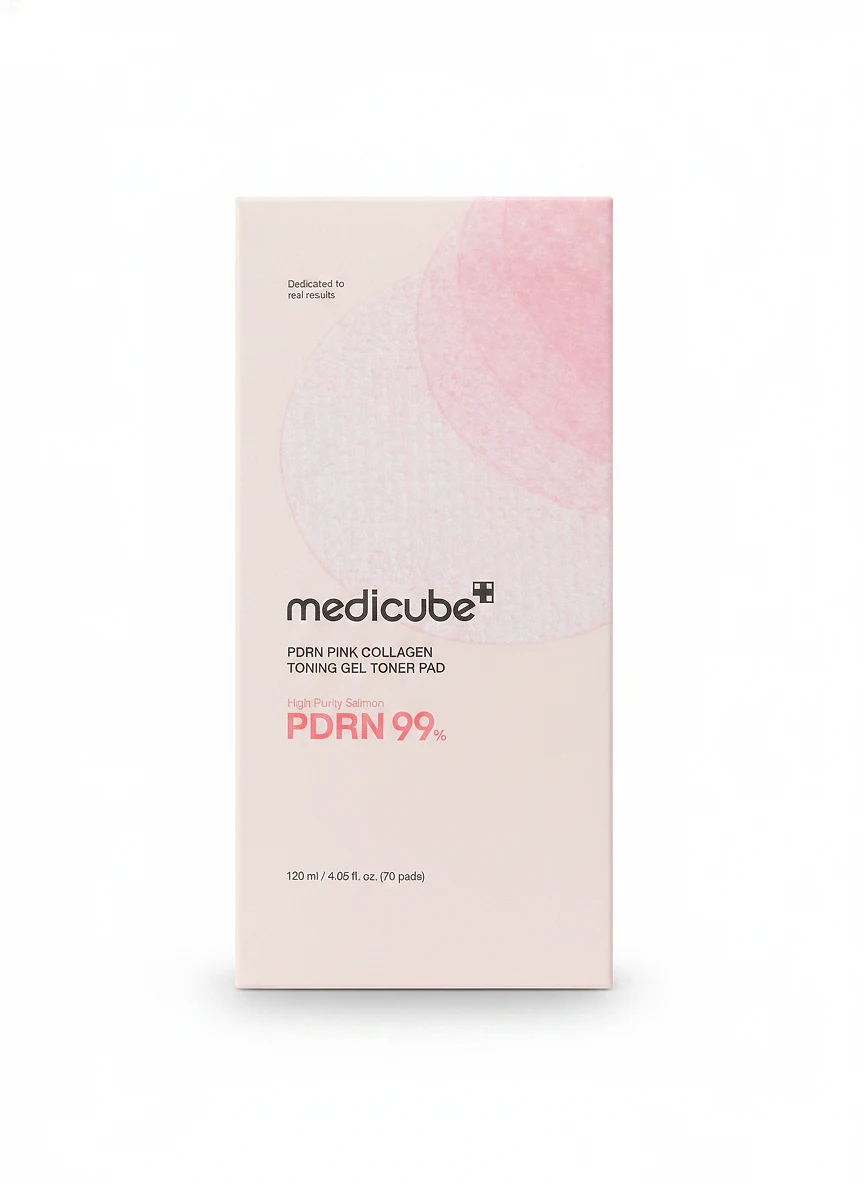 PDRN PINK COLLAGEN TONING GEL TONER PAD