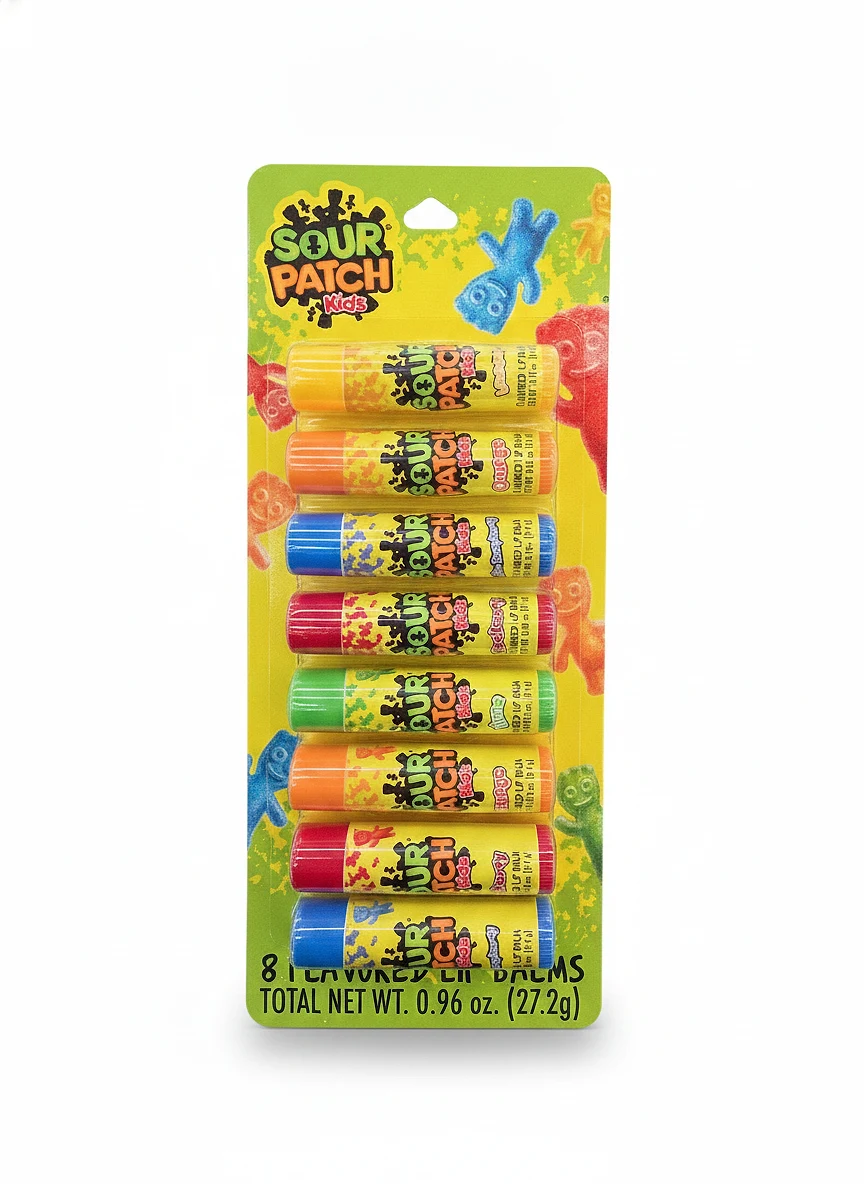 8 flavored lip balm