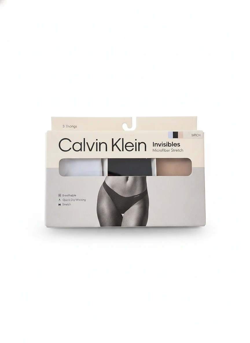 3 thongs invisibles microfiber stretch