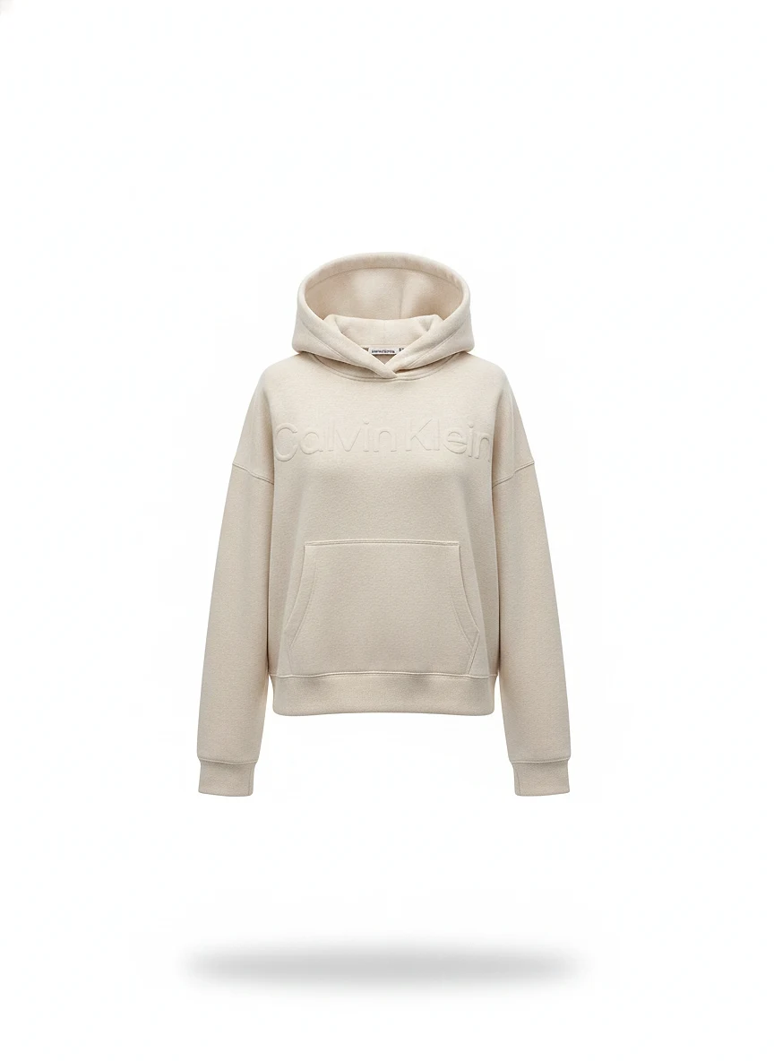 Buso con capucha beige de mujer PFTT2046