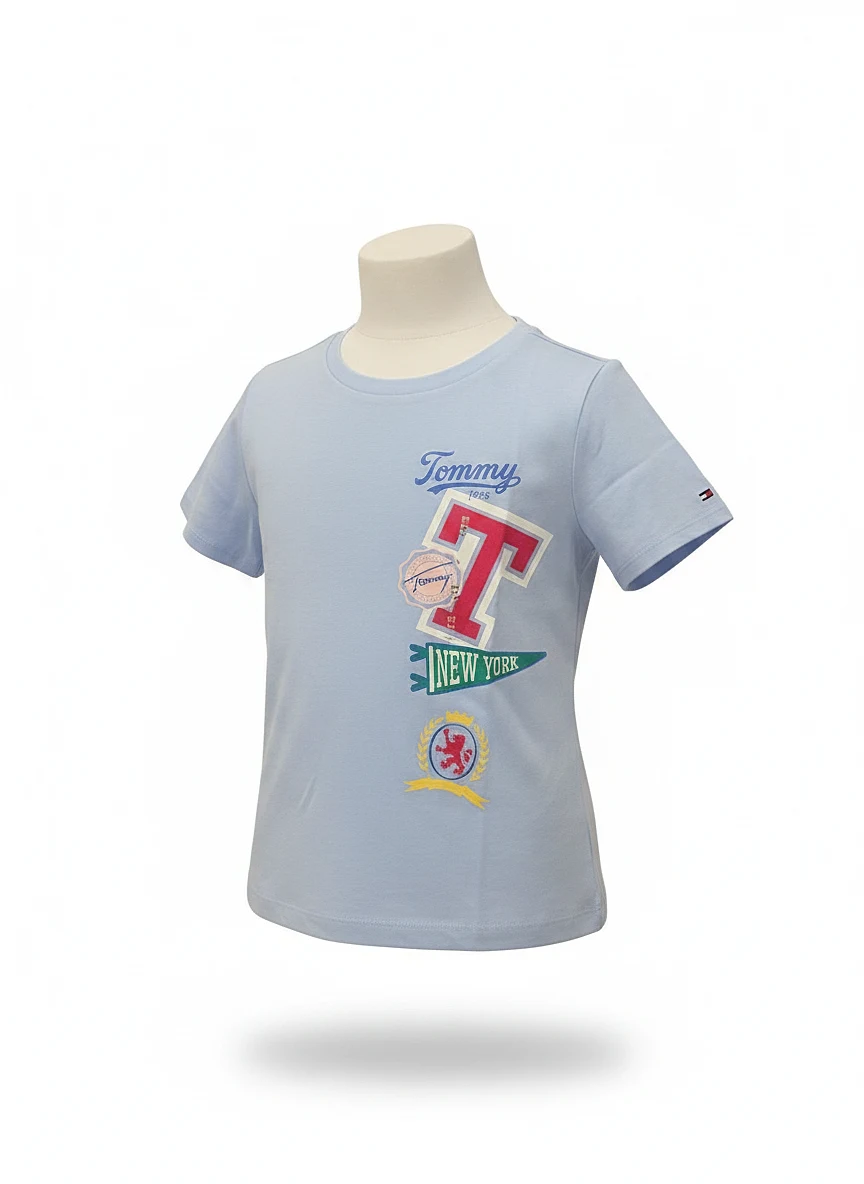 Blusa de niña azul claro XG02208