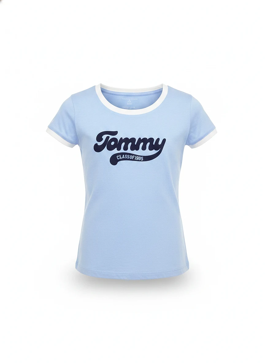 Blusa XG02323 KIDS LIGHT BLUE LOGO