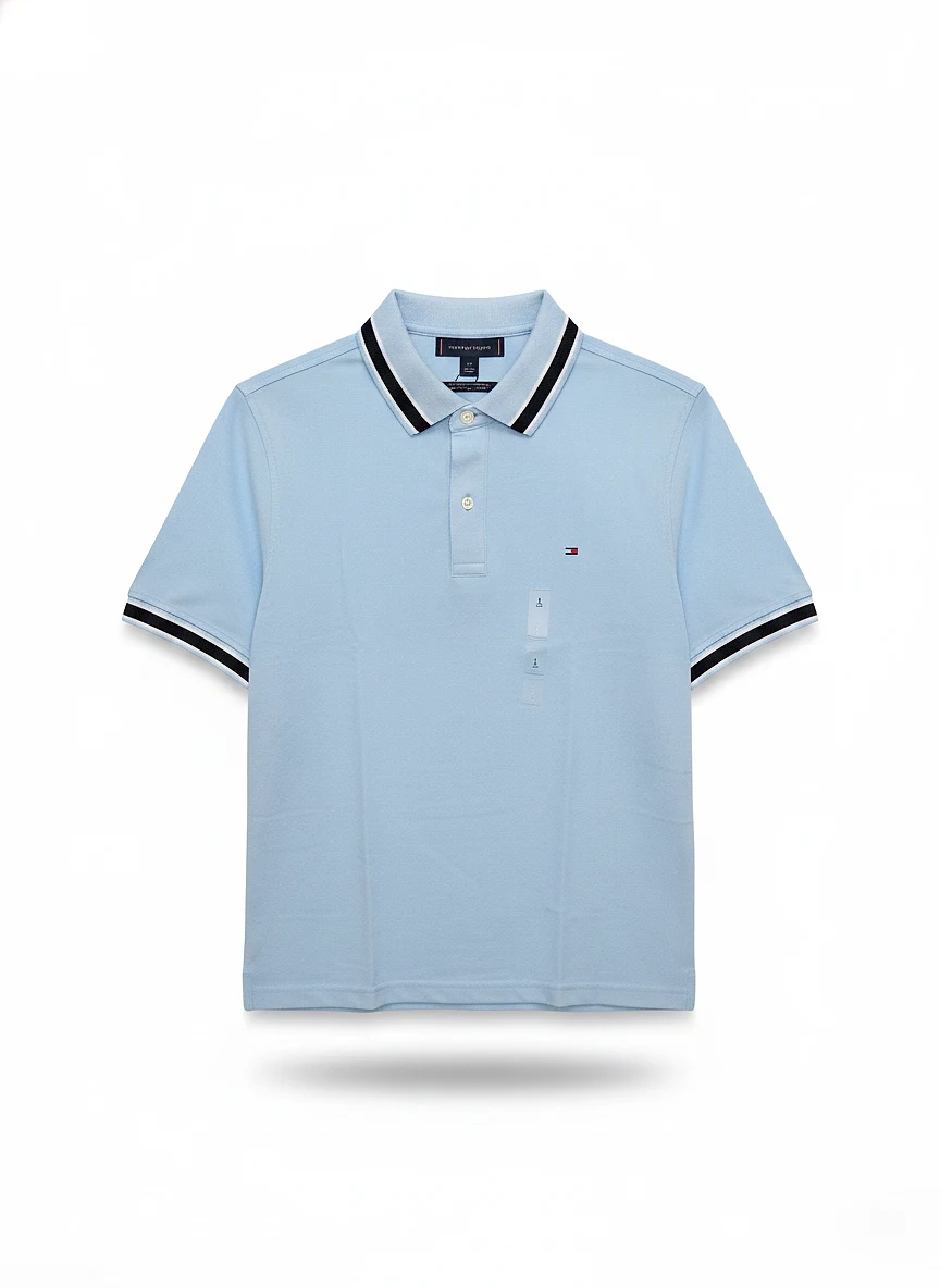 Polo azul claro XM07582