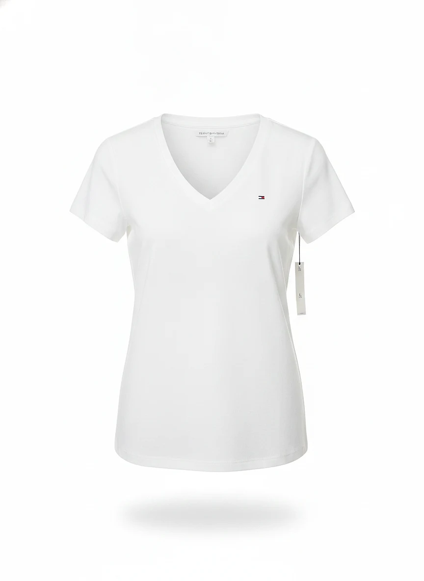 Blusa 76J4871 WHITE V-NECK
