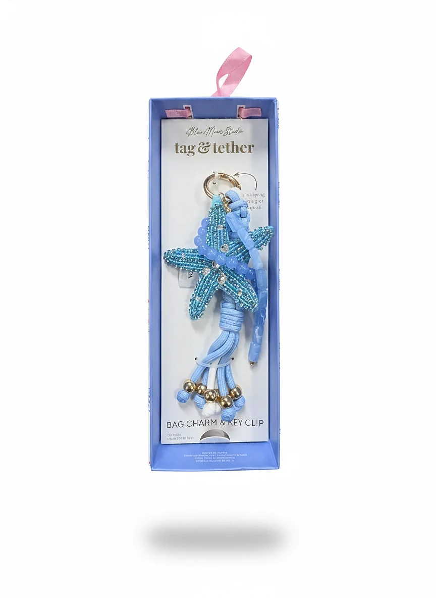 Bag charm and key clip