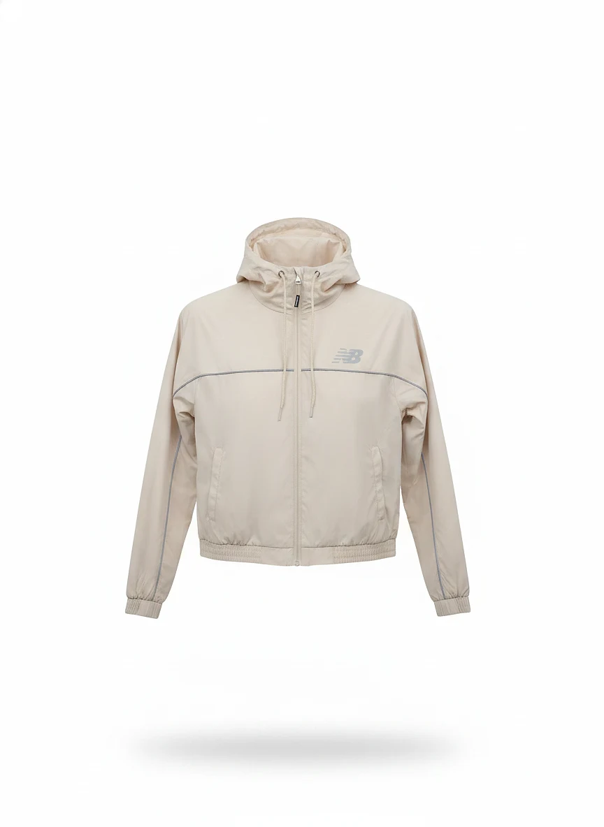 Chaqueta deportiva femenina beige