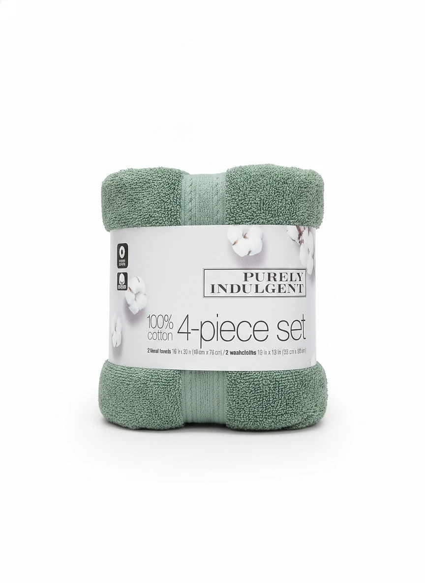 4-piece set 100% cotton
