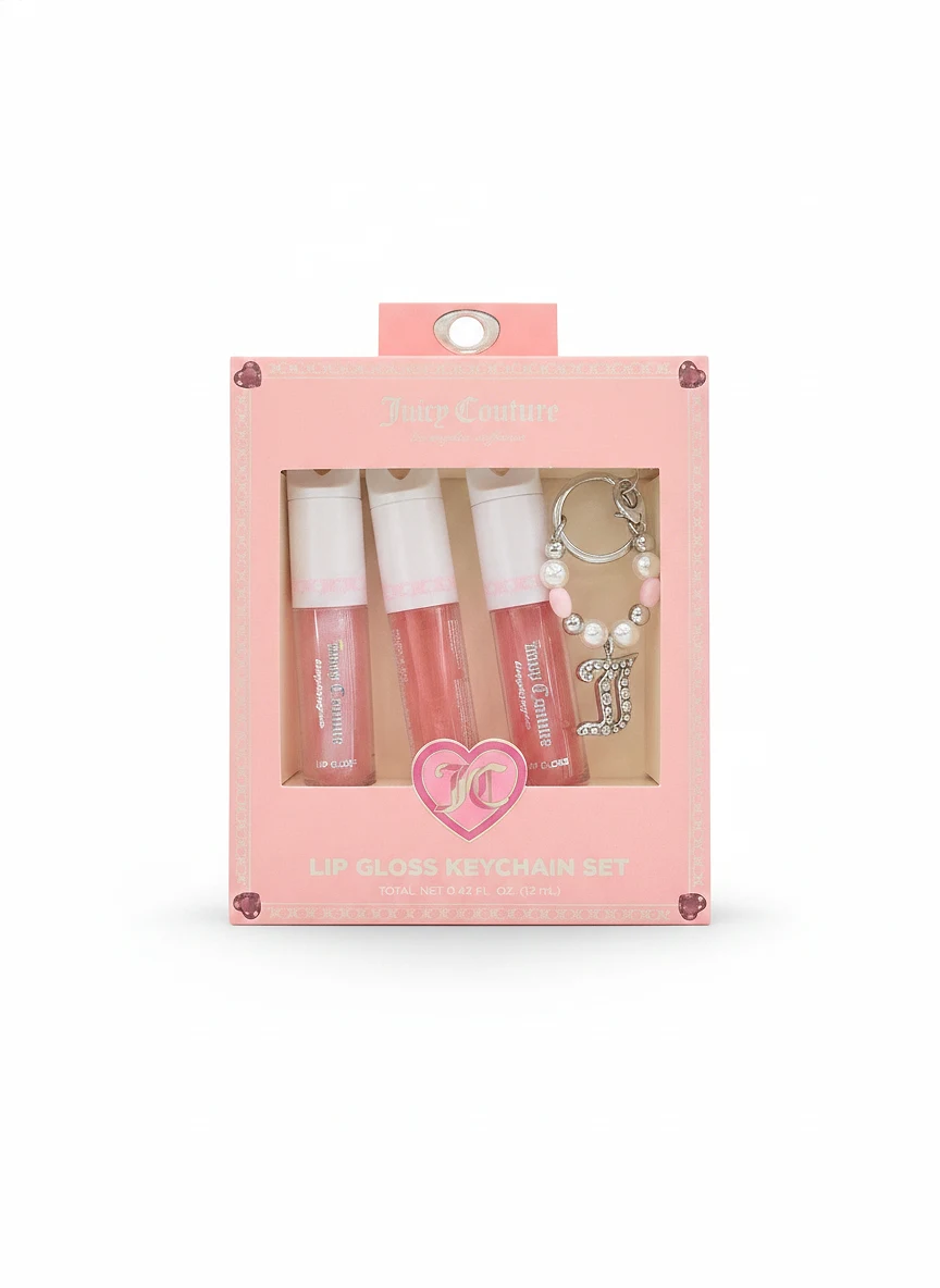 Lip gloss keychain set