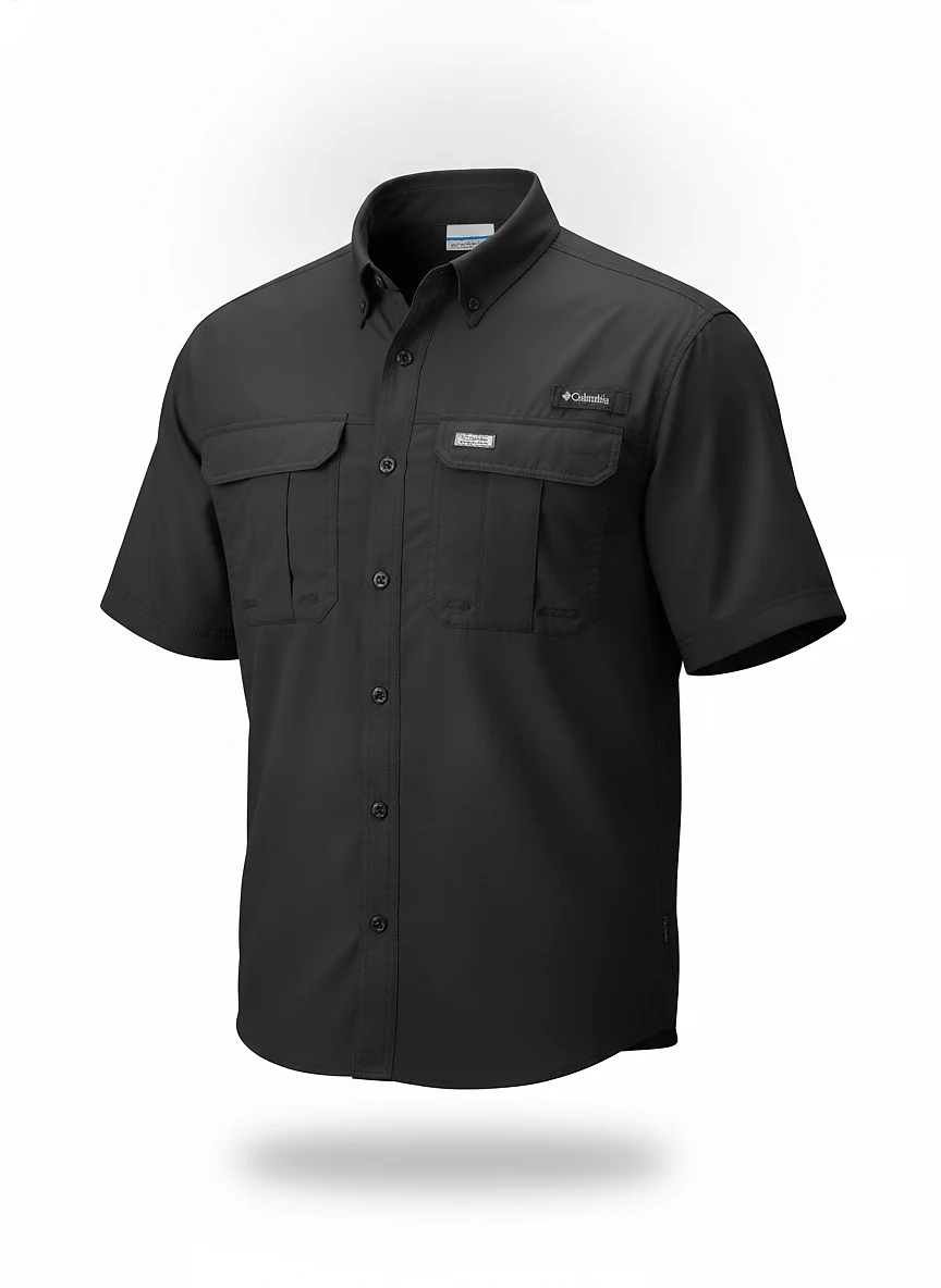 Men's Shirt BAHAMA II Short Sleeve BLACK
