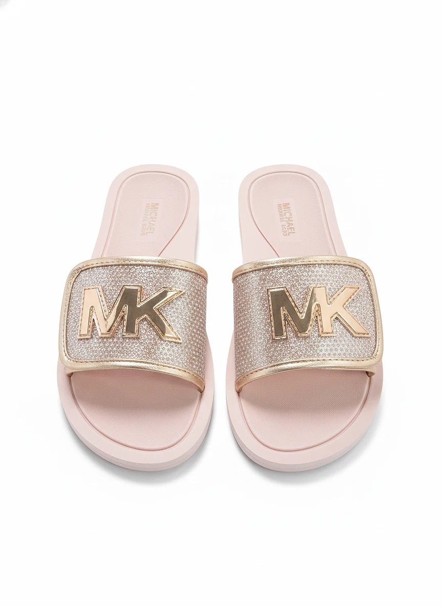 Sandalias MK SLIDE ROSE GOLD