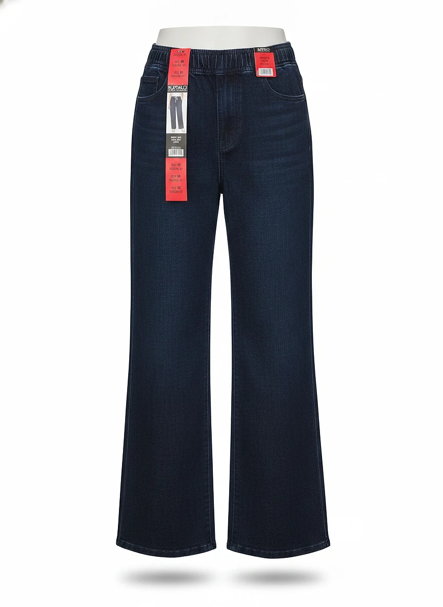 Wide leg Pull-on Jean