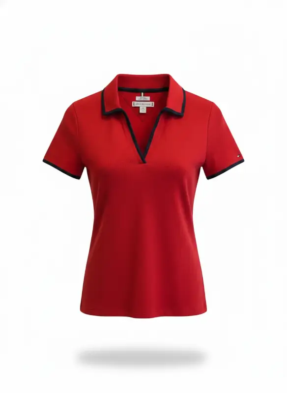 Polo rojo de mujer