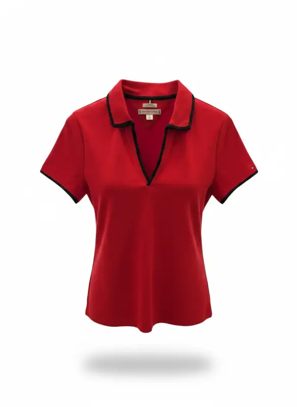 Polo rojo de mujer