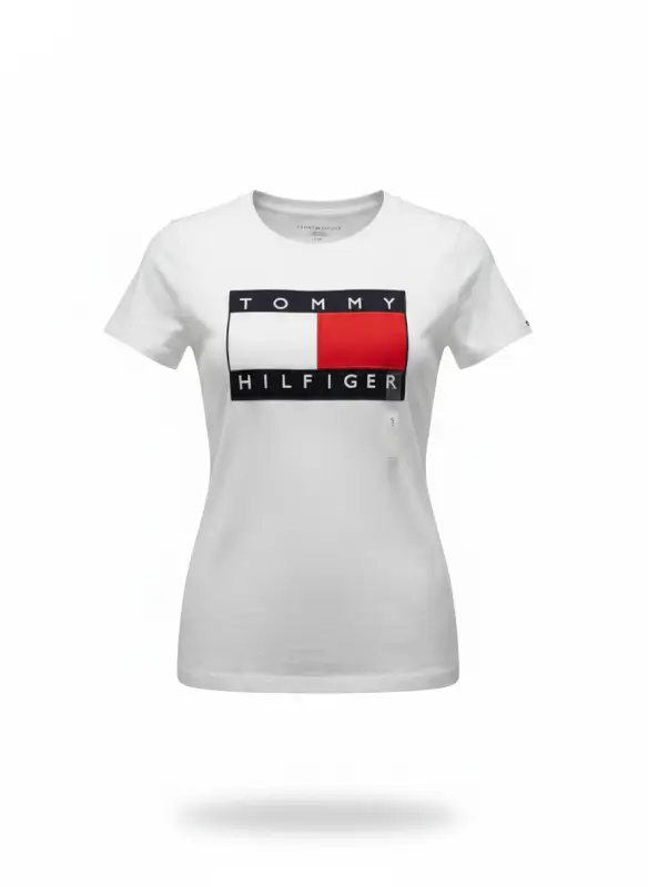Blusa blanca logo