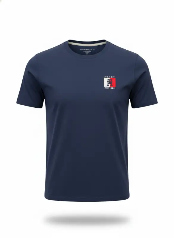 Camiseta azul escudo