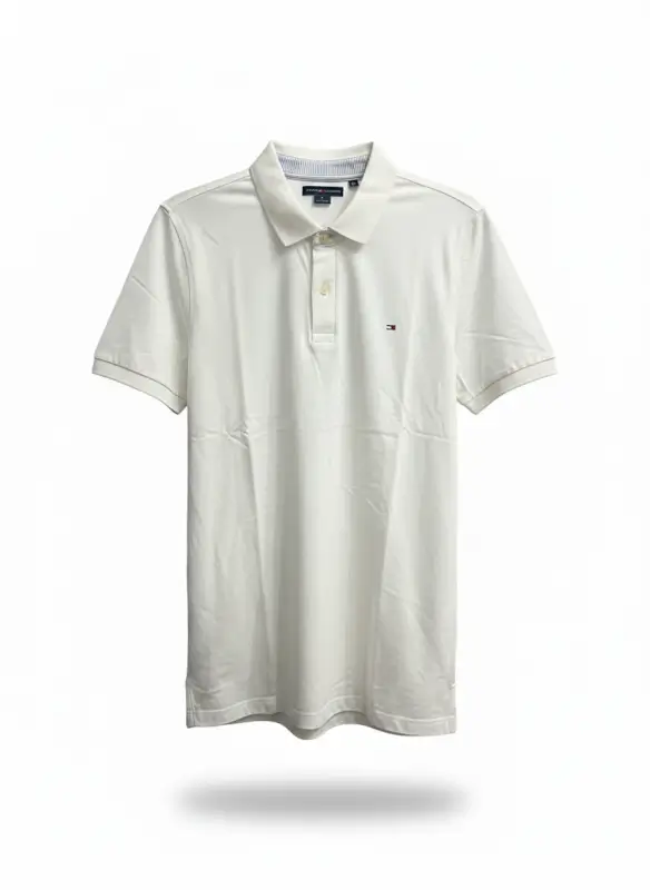 Polo blanca de hombre