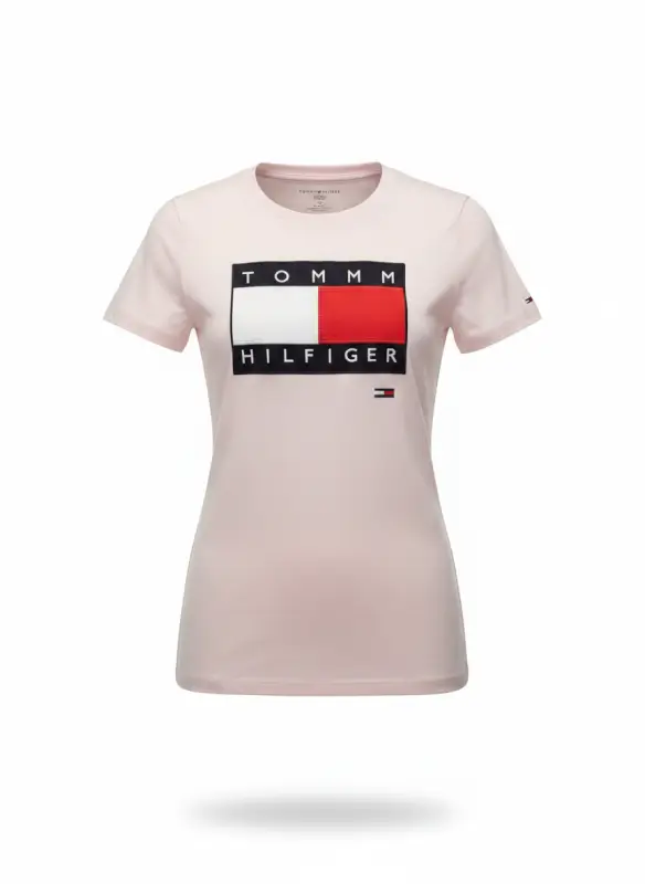 Blusa rosada logo