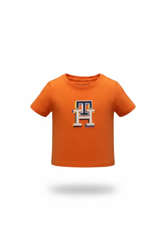 Camiseta de bebe naranja TH
