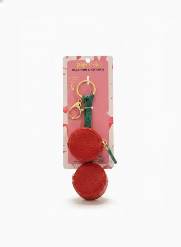 Bag charm & key chain cerezas
