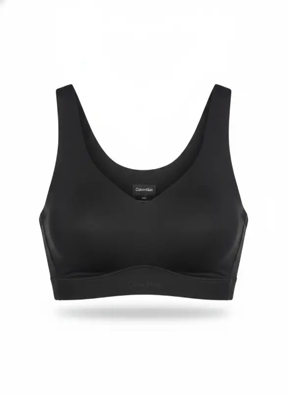 Lightly lined bralette black