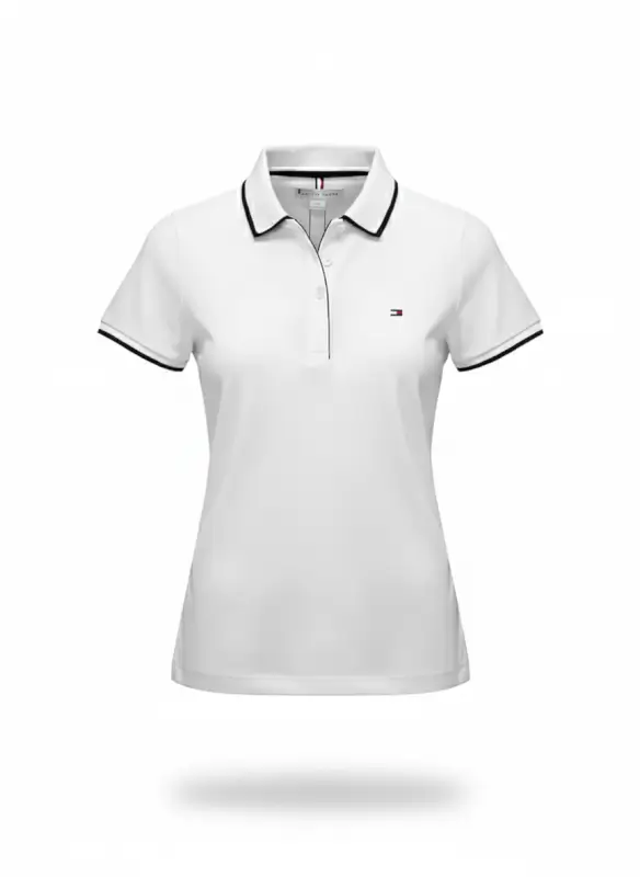 Polo blanco de mujer