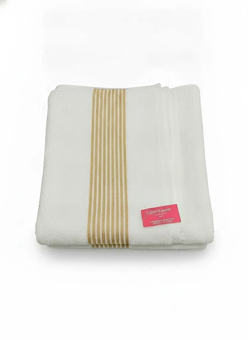 Toalla blanca con dorado Juicy