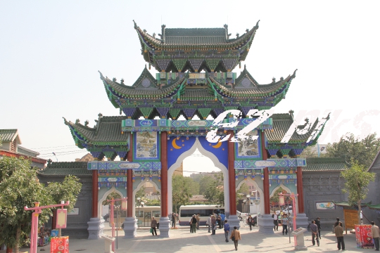 Chinese gate in Xinjiang