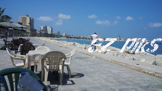 Sidon city and sea