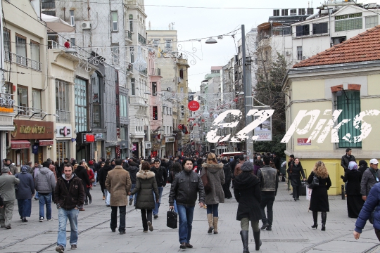 Istiklal Street from Taksim
