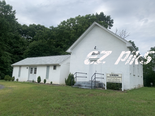Elkwood, VA, USA - 07-08-2022 A community church in rural virginia.