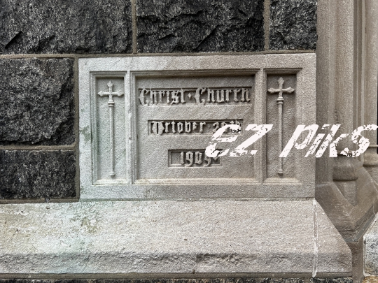 Engraved marble