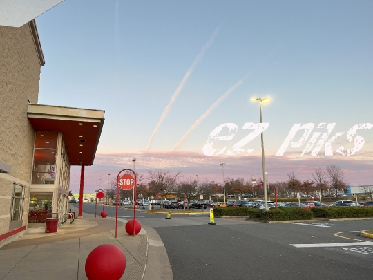 Cloud Trails at Sunset 