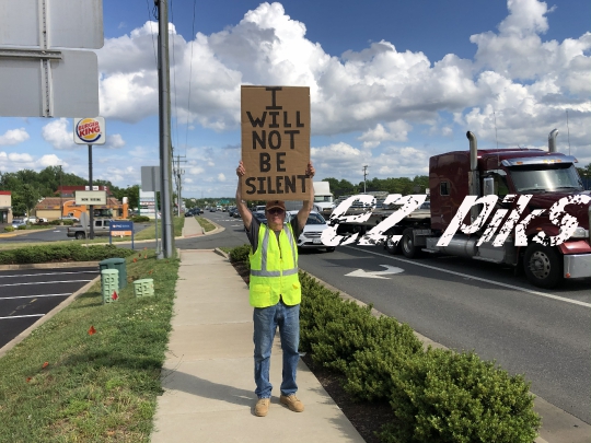 Lone Demonstrator