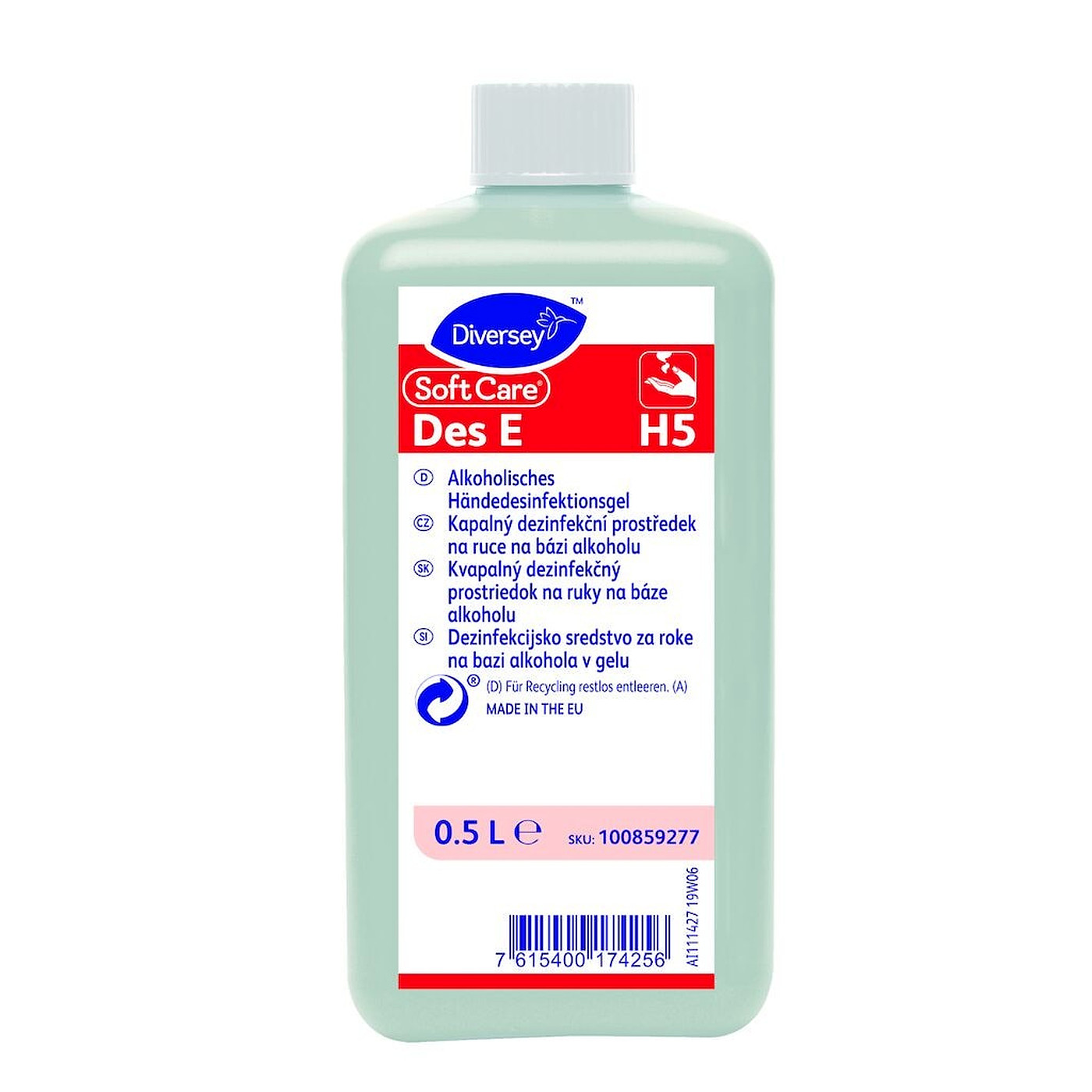 Diversey Soft Care Instant Hand Sanitiser Fragrance Free 500ml