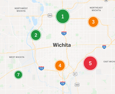 Illustration of unified restaurant signals across a physical location