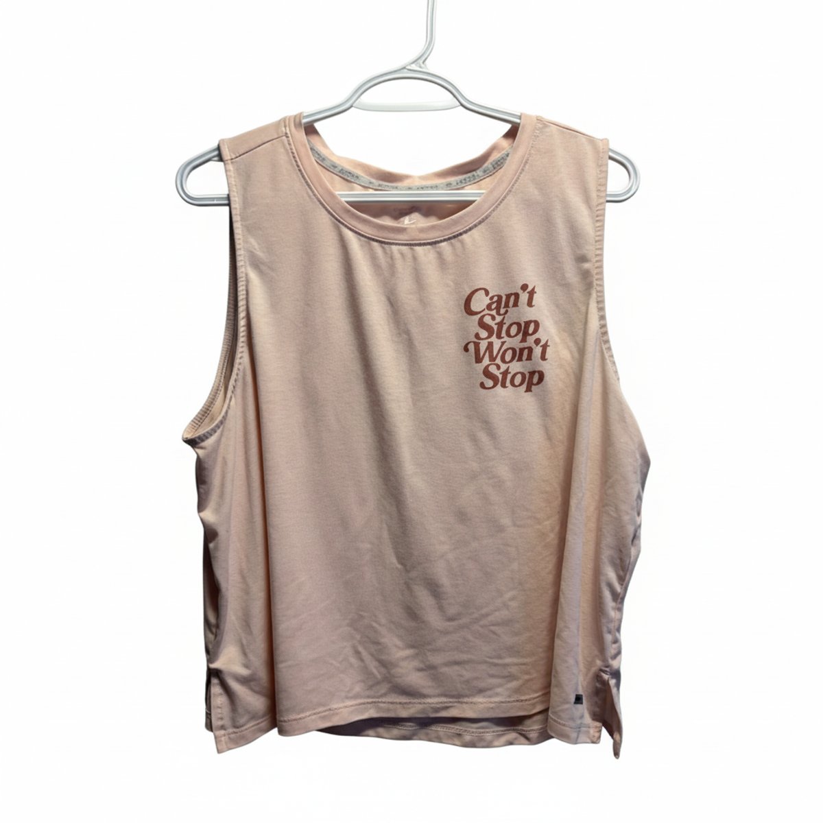 Athletic Works Graphic Muscle Tank in Dusty Rose