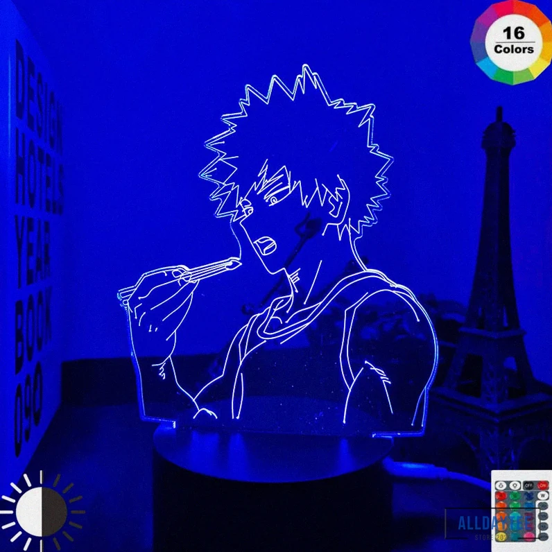 Alldaytee - Featured Product - 3D Led Night Lamp Bakugo My Hero Academia For Room Decor Birthday Gift Manga Gadget My Hero Academia Katsuki Bakugo Light Anime Alx