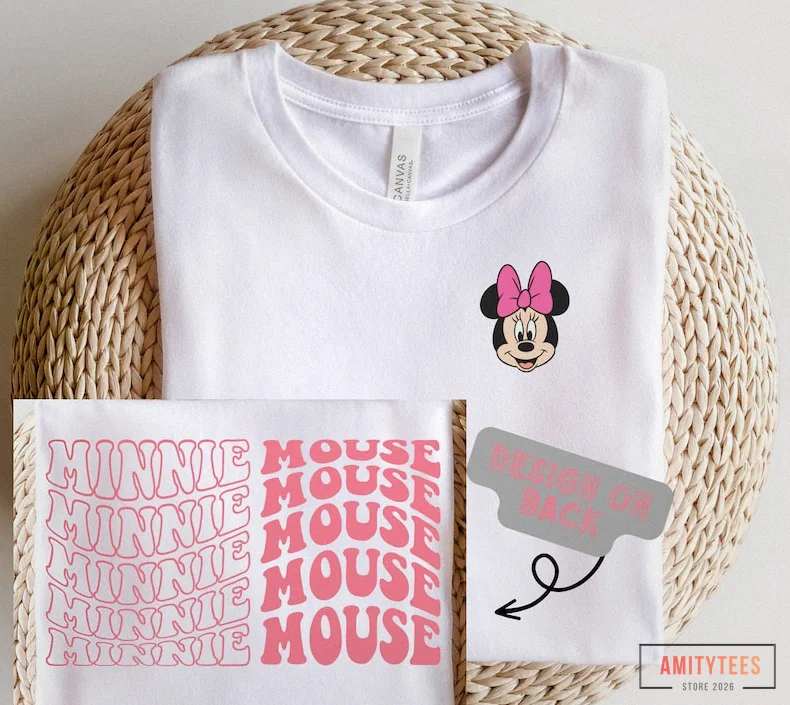 Amitytees - Graphic Tee - Minnie Mouse Shirt - Disneyland Shirts - Disney Shirt - Disneyland Shirt - Disney World Shirt - Disney World Shirts - Wdw Shirt - Vacation Shirt