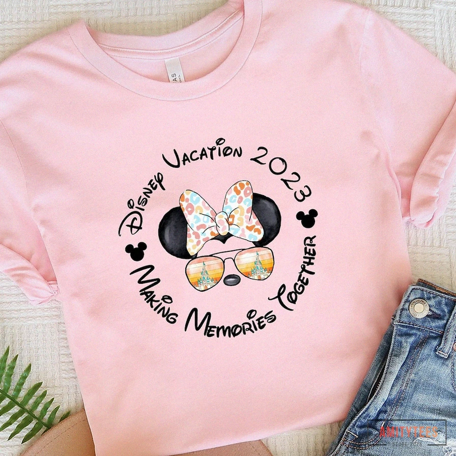 Amitytees - Graphic Tee - Disney Vacation Minnie Shirt - Magical Shirt - Vacation Shirt - Funny Shirt - Women'S Shirt - Trip Shirt - Magical Shirt - Mickey Shirt