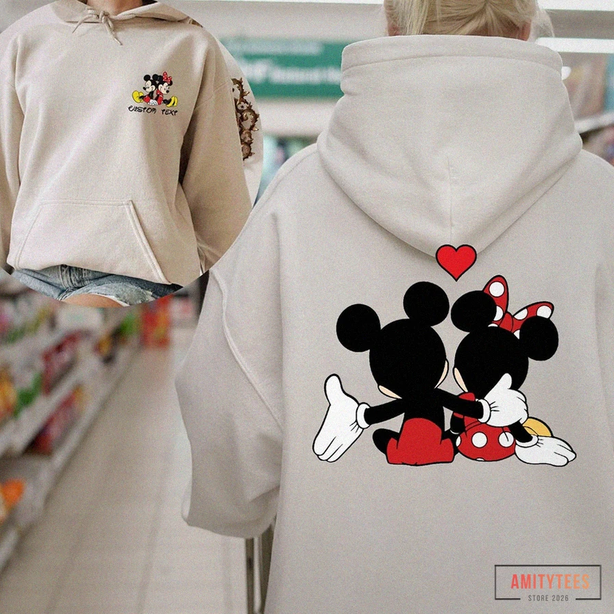 Amitytees - Custom Hoodie - Custom Mickey Mouse Hoodie - Family Vacation Hoodie - Hoodie - Unisex Disney Hoodie - Mama And Daddy Hoodie - Disneyland Hoodie - Mickey Hoodie