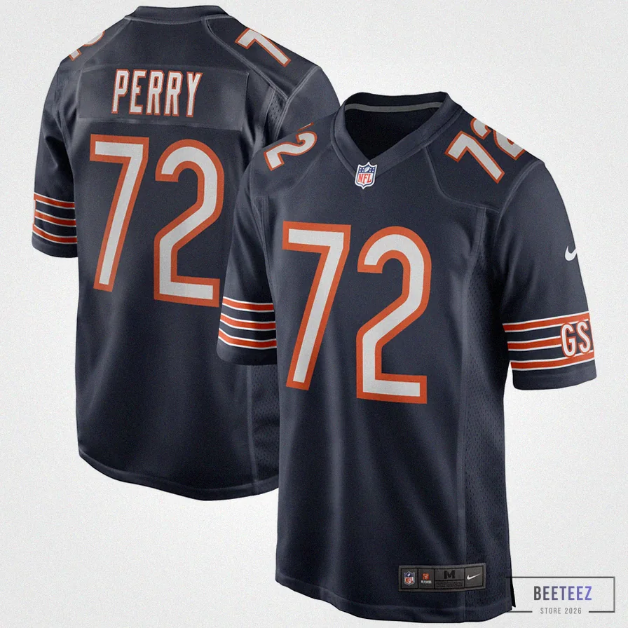 Beeteez - Custom Name Jersey - Men'S Chicago Bears William Perry Navy Game Retired Player Jersey