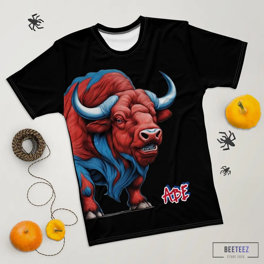Beeteez - Graphic Tee - Abe Buffalo Mafia Fan Base T - Shirt - Buffalo Fan Tee - Division Champs - Super Bowl - Nfl Inspired - Team Shirt For Him Or Her - Lets Go Buffalo