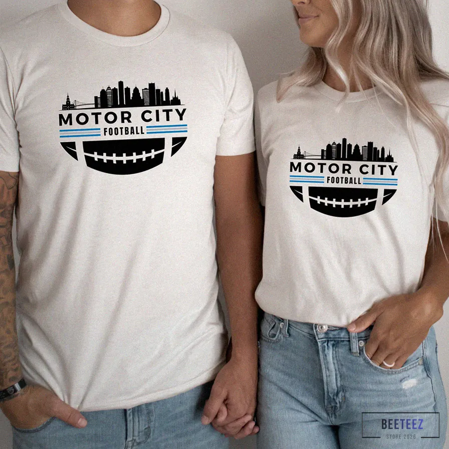 Beeteez - Printed T - Shirt - Unisex Short Sleeve For Detroit Lions Fans - Detroit Lions T - Shirt - Dan Campbell - Heather T - Shirt - Couples Matching - Couple Shirt