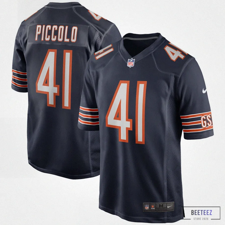 Beeteez - Custom Name Jersey - Men'S Chicago Bears Brian Piccolo Navy Game Retired Player Jersey