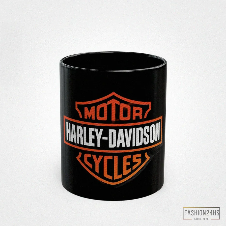 Fashion24Hs - Funny Mug - 11Oz Black Mug Harley Davidson - Harley Davidson Mug