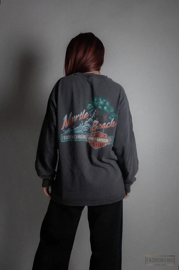 Fashion24Hs - Printed T - Shirt - Vintage Harley Davidson Myrtle Beach Shirt