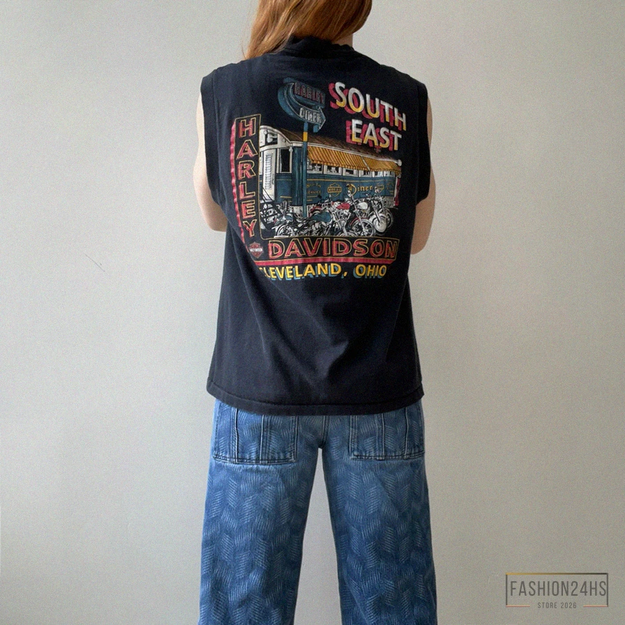 Fashion24Hs - Featured Product - 1992 Front And Back Harley Muscle Tank