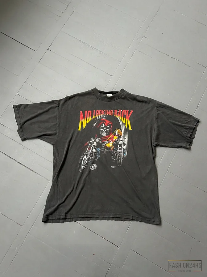 Fashion24Hs - Printed T - Shirt - No Looking Back Shirt Harley Davidson Vintage Size L