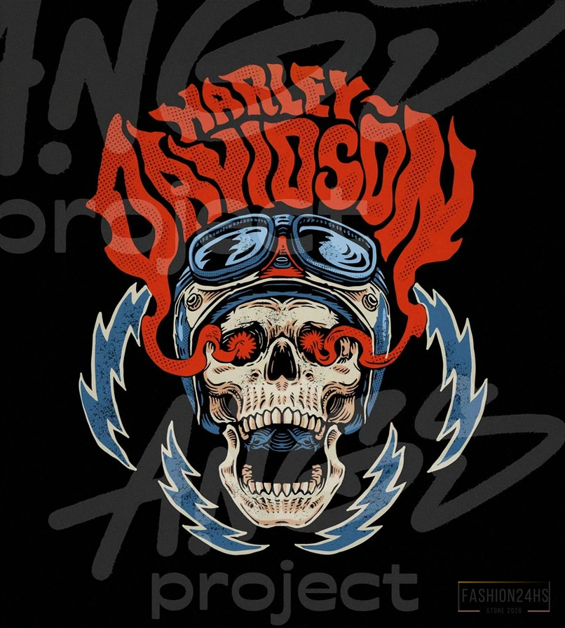 Fashion24Hs - Wall Art Poster - Harley Davidson Artwork - Digital Download - Instant Download - T - Shirt Harley Davidson - Harley Davidson Poster - Jpg - Png - Psd